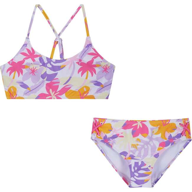 Tween Girls Bikini, Palm Print