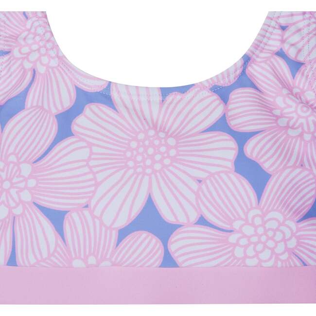 Tween Girls Purple Bikini,  Floral Print - One Pieces - 7