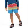 Tween Boys Swim Trunk, Multi Stripe - Shorts - 2 - thumbnail
