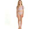Tween Girls Puff Sleeve Bikini,  Floral Print - One Pieces - 3