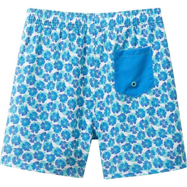 Tween Boys Comfort-Stretch Boardshort, Blue Floral - Shorts - 5