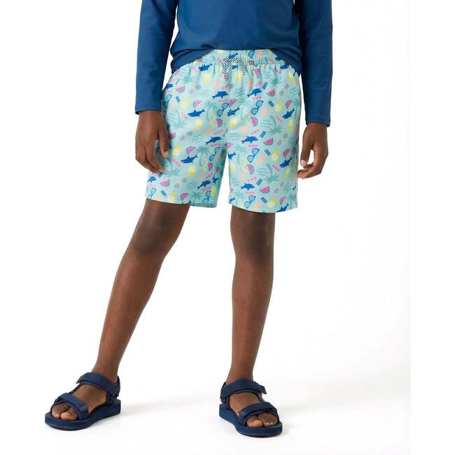 Tween Boys (8-14  Years) Comfort-Stretch Lined Boardshort, Beach Icon - Shorts - 3