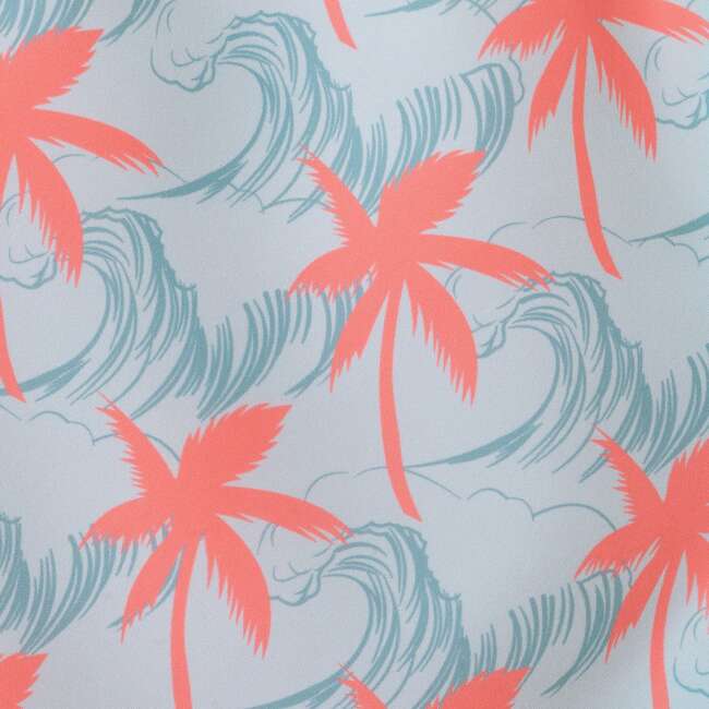 Tween Boys (8-18 Years) Comfort-Stretch Lined Boardshort, Palm Tree - Shorts - 4