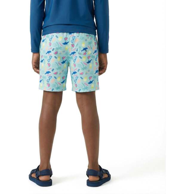 Tween Boys (8-14  Years) Comfort-Stretch Lined Boardshort, Beach Icon - Shorts - 4