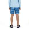 Tween Boys (12-18 Years) Comfort-Stretch Lined Boardshort, Geo Wave - Swim Trunks - 3