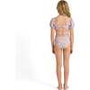 Tween Girls Puff Sleeve Bikini,  Floral Print - One Pieces - 4