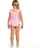 Girls Ruffle Swimsuit,  Pink Beach Icon - One Pieces - 5