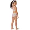 Girls Ruffle Bikini W/ Headband, Floral Print - Mixed Apparel Set - 3 - thumbnail