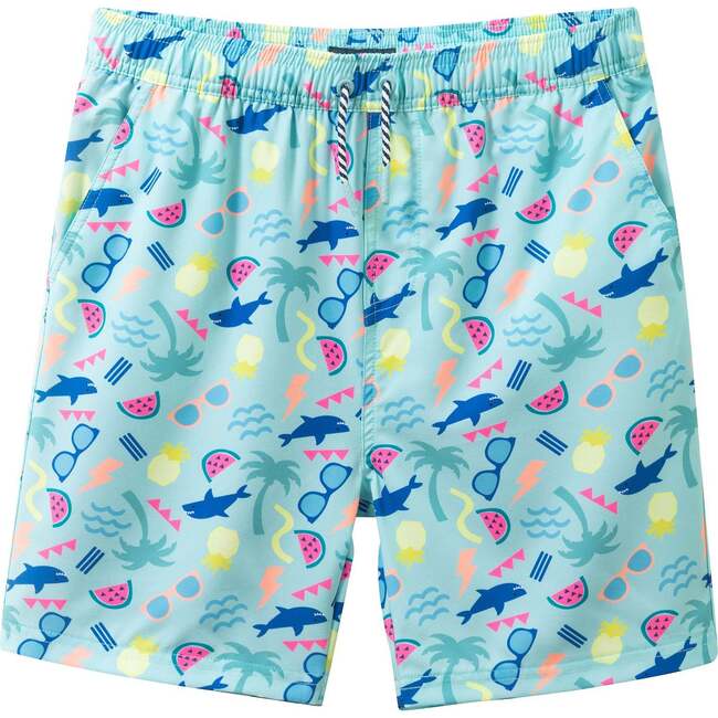Tween Boys (8-14  Years) Comfort-Stretch Lined Boardshort, Beach Icon - Shorts - 5