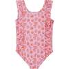 Girls Ruffle Swimsuit,  Pink Beach Icon - One Pieces - 7