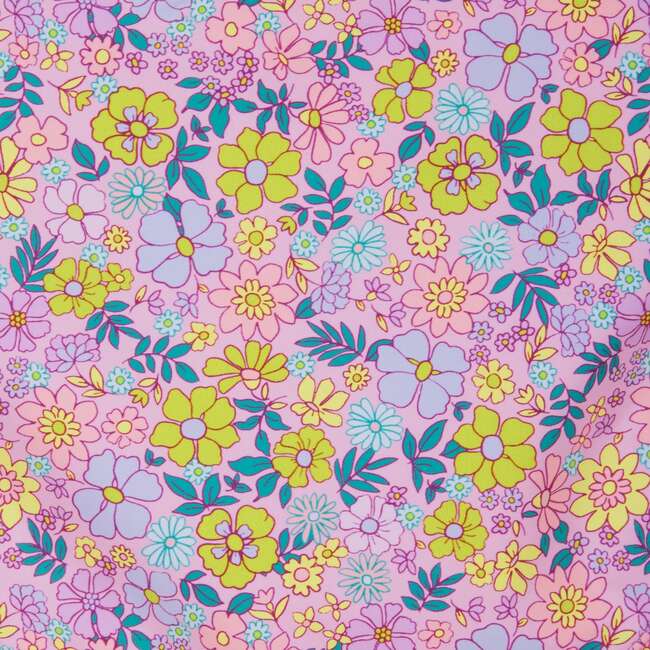 Tween Girls Puff Sleeve Bikini,  Floral Print - One Pieces - 6