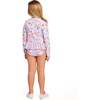 Girls Long Sleeve Rashguard Set, Fruit Print - Rash Guards - 3 - thumbnail