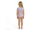 Girls Long Sleeve Rashguard w/ Scrunchie,  Fruit Print - Rash Guards - 3