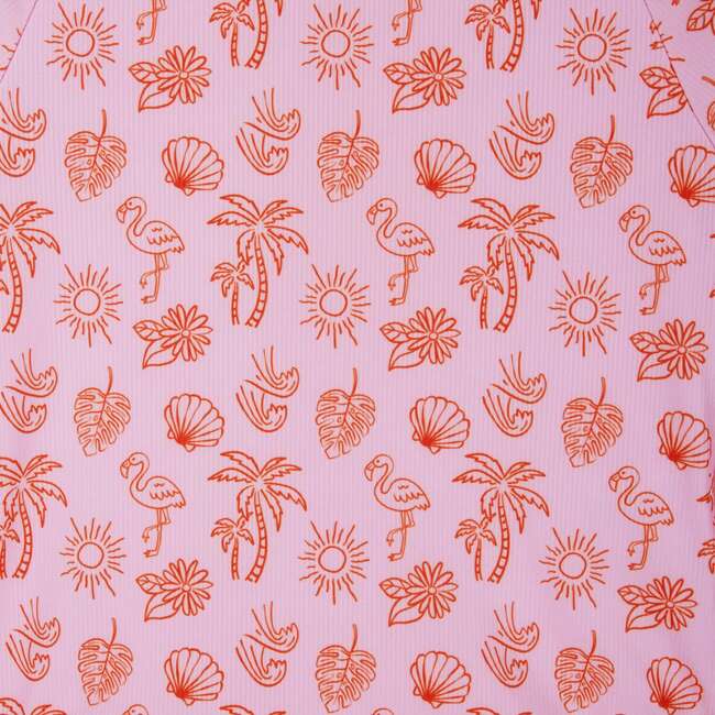 Girls One Piece Rashguard Set,  Beach Icons - Rash Guards - 5