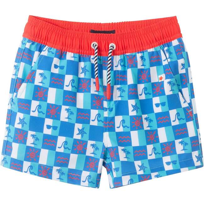Boys Swim Trunk,  Checkered Beach Icon
