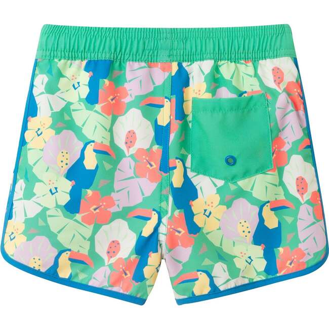 Boys Swim Trunk,  Toucan Floral