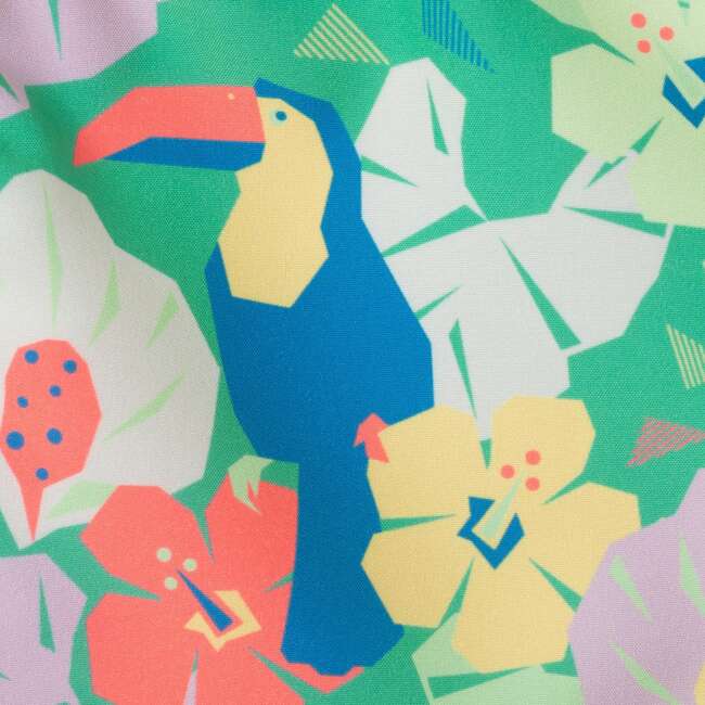 Boys Swim Trunk,  Toucan Floral - Swim Trunks - 3
