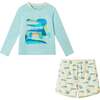 Boys Rashguard Set, Geo Gator - Rash Guards - 1 - thumbnail