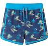 Boys Navy  Swim Trunk,  Beach Icon - Swim Trunks - 1 - thumbnail