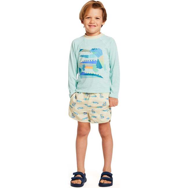 Boys Rashguard Set, Geo Gator