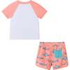 Boys Short Sleeve Rashguard Set, Shark Sketches - Rash Guards - 5 - thumbnail