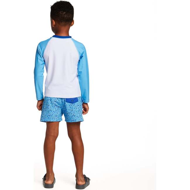 Boys Long Sleeve Rashguard Set, Shark Crew - Rash Guards - 3