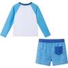 Boys Long Sleeve Rashguard Set, Shark Crew - Rash Guards - 4