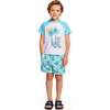 Boys Short Sleeve Rashguard Set, Skating Dog - Rash Guards - 7 - thumbnail