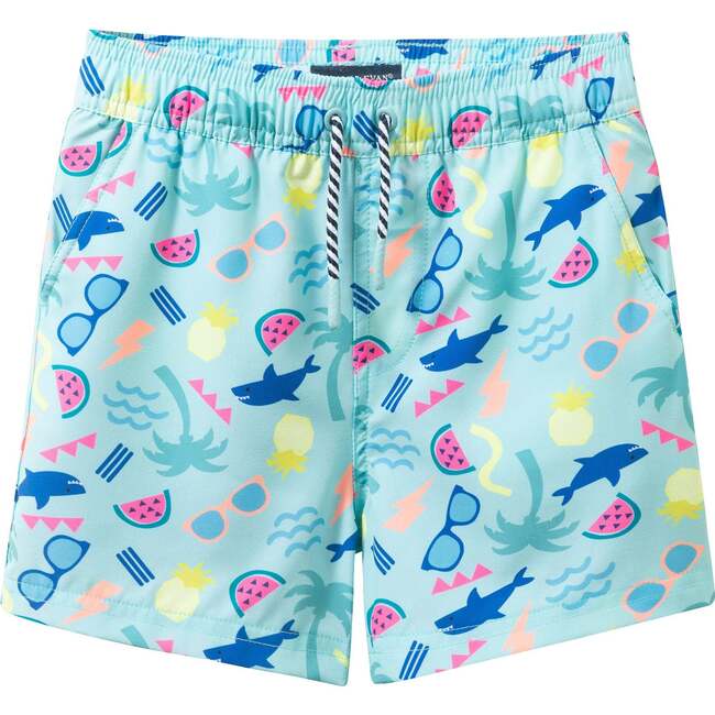 Boys Comfort-Stretch Lined Boardshort, Beach Icon