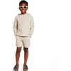 Boys Beige Terry Cover-Up Set,  Beach Icons - Cover-Ups - 2