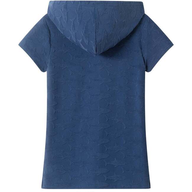 Boys Navy Terry Short Sleeve Cover-Up - Cover-Ups - 5