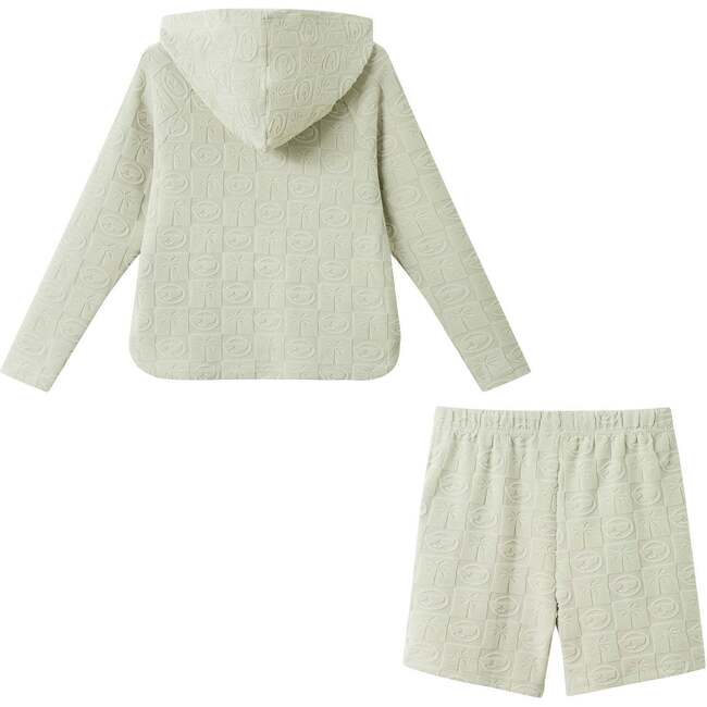 Boys Beige Terry Cover-Up Set,  Beach Icons - Cover-Ups - 4