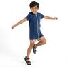 Boys Navy Terry Short Sleeve Cover-Up - Cover-Ups - 7