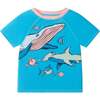 Boys Short Sleeve Rashguard Set, Aqua Deep Sea - Rash Guards - 6 - thumbnail