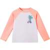 Boys Long Sleeve Rashguard Set, Orange Palm - Rash Guards - 6