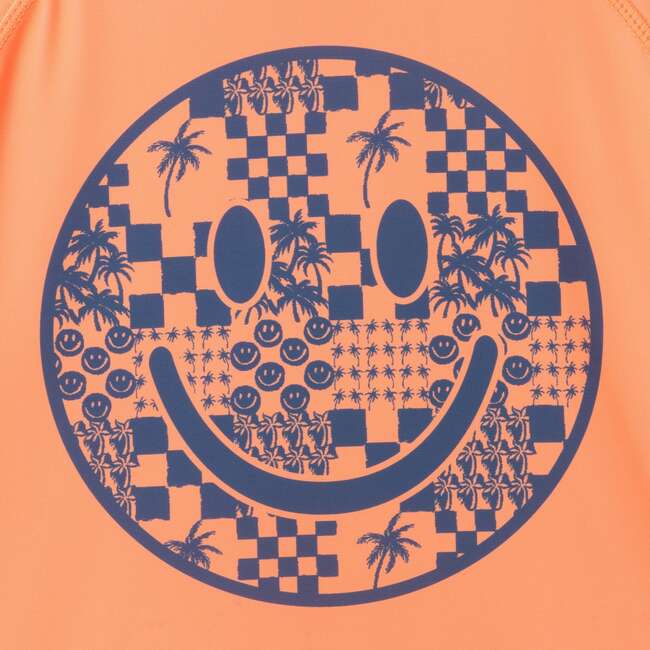 Boys Long Sleeve Rashguard Set, Checker Icon - Rash Guards - 5