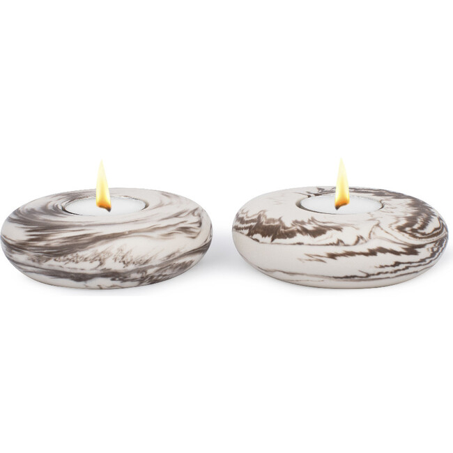 Platz Swirl Tealight, Cocoa