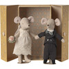 Wedding mice couple in box, Mum and dad - Dolls - 1 - thumbnail