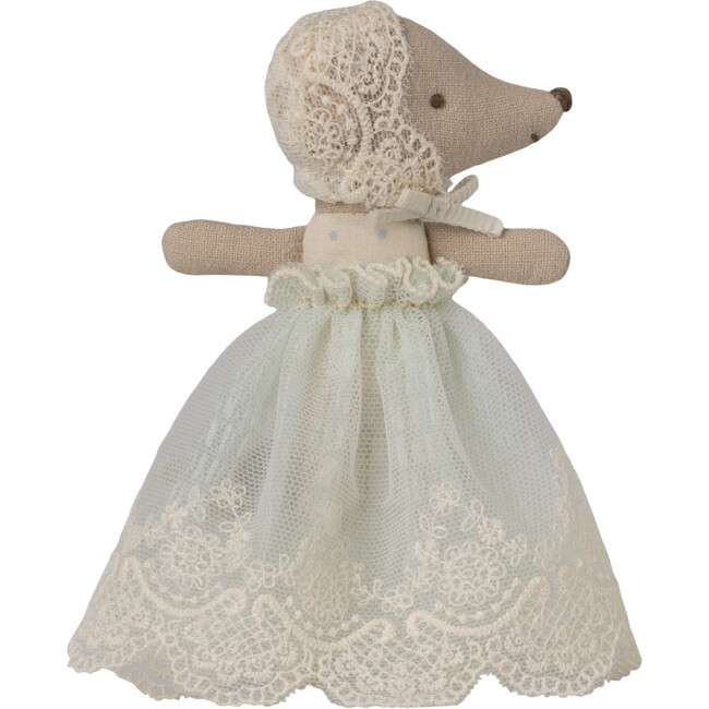 Baby mouse in gown - Mint