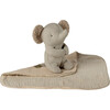 Lullaby friends, Elephant, Mini - Iron grey - Plush - 2 - thumbnail