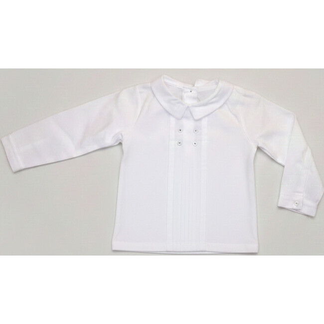 Classic Peter Pan Collar Shirt, White