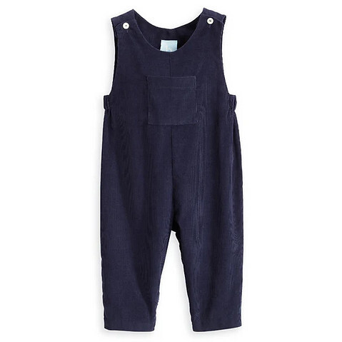 Riblio Corduroy Pocket Overalls, Navy