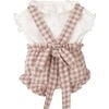 Girls' Dusty Rose Gingham Bloomer and Ruffle Blouse Set - Mixed Apparel Set - 3 - thumbnail