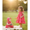 Infant Girls’ Hot Pink Floral Dress, Bloomer, and Bonnet Set - Mixed Apparel Set - 2 - thumbnail