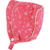 Infant Girls’ Hot Pink Floral Dress, Bloomer, and Bonnet Set - Mixed Apparel Set - 4 - thumbnail