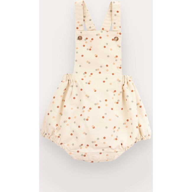 Playful Dots romper girl in cotton canvas