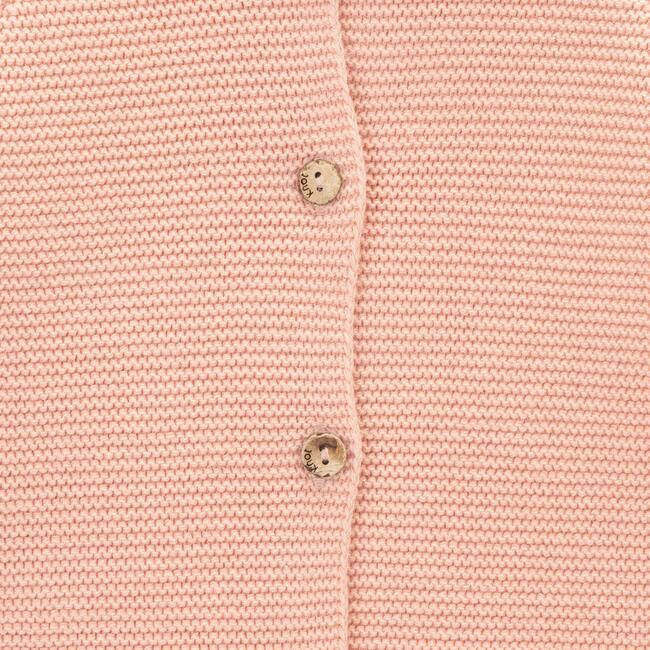 Petal cardigan girl in organic cotton, Orange