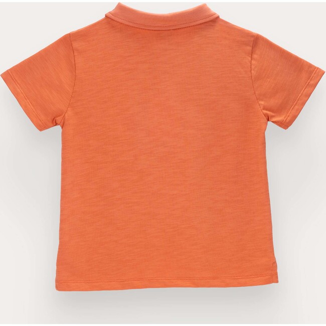 Lenon polo in cotton, Red - Polo Shirts - 3