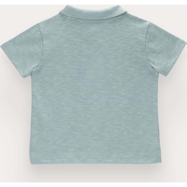 Lenon polo in cotton, Green - Polo Shirts - 3