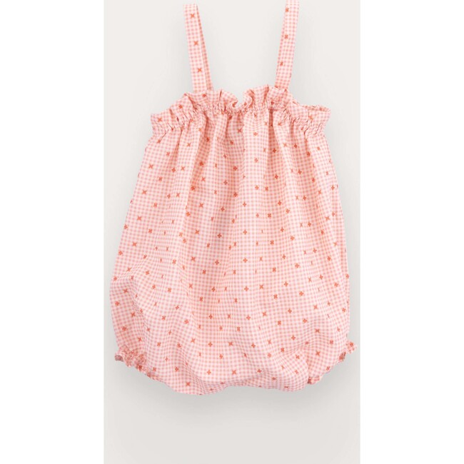 Guio romper girl in linen and cotton